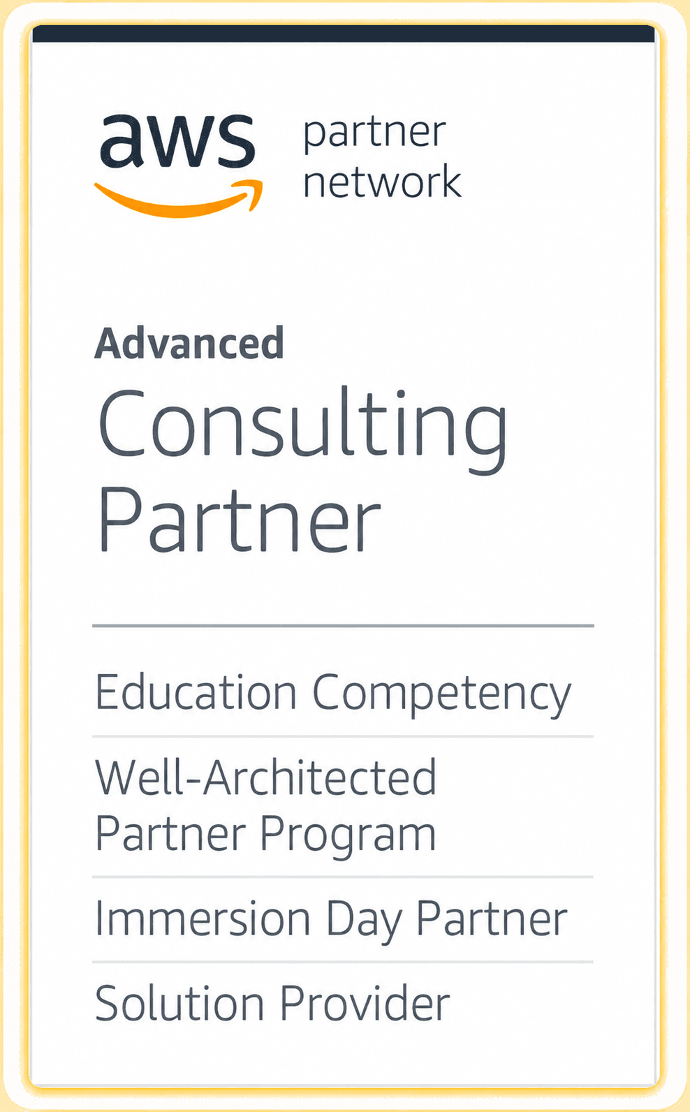 AWS Advanced Consulting Partner
